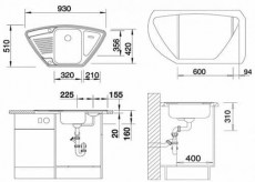 Схема мойки Бланко Классик 9 Е